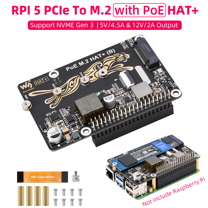 Deskpi Super6C - Raspberry Pi 5 PCIe ke M.2
