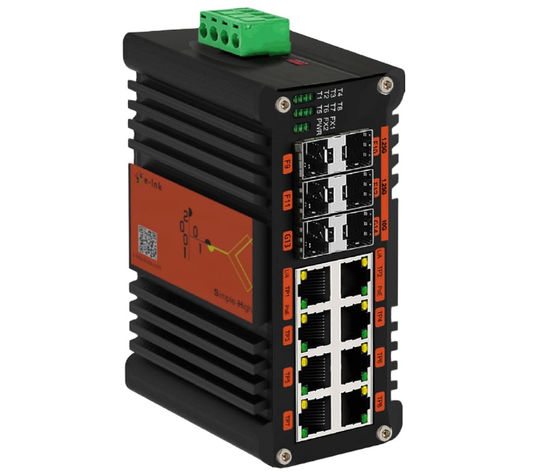 Sfp+ 10G Managed Switch 8 Port - Switch PoE+ Terkelola Industrial L2 Plus