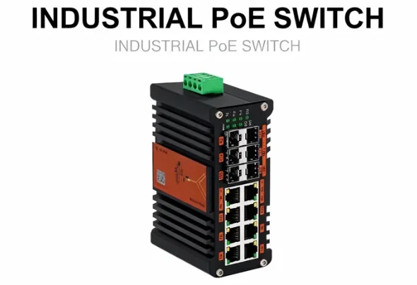 Managed Gigabit Poe Switch 8 Port 802.3At - Sakelar PoE Terkelola L2+ Industri, 8
